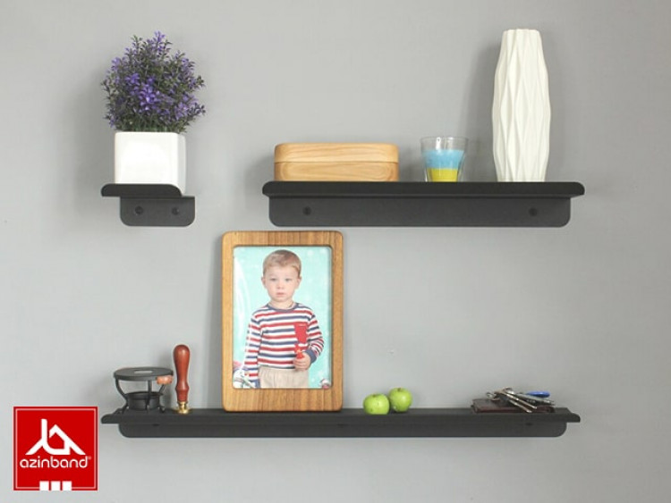 پک سه عددی شلف فلزی دیواری کد 88 - شماره 0