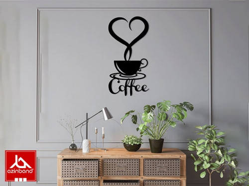 قاب دیواری فلزی طرح coffee کد 33
