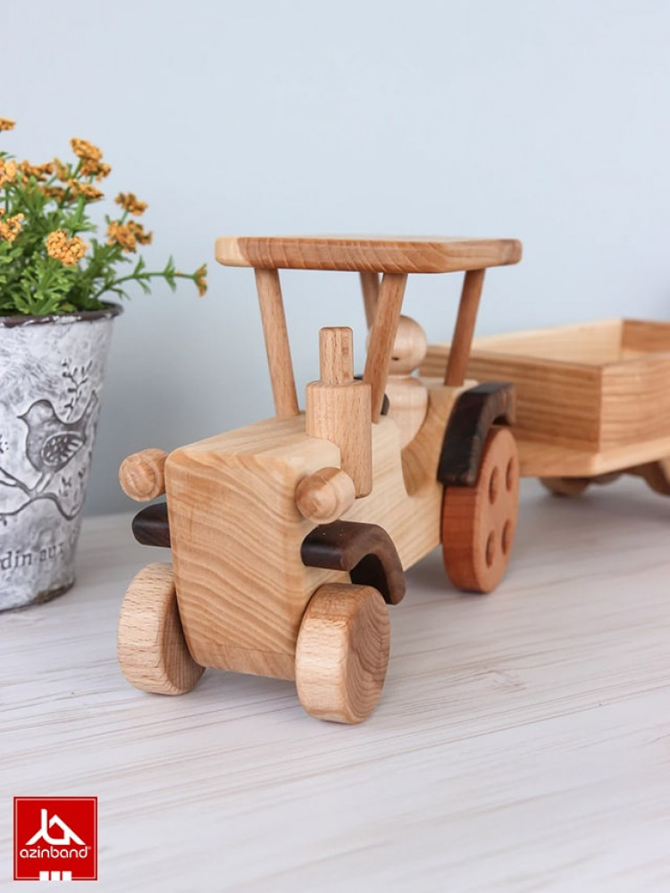 ماشین تراکتور چوبی کد 101 - شماره 3