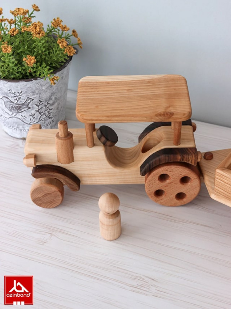 ماشین تراکتور چوبی کد 101 - شماره 6