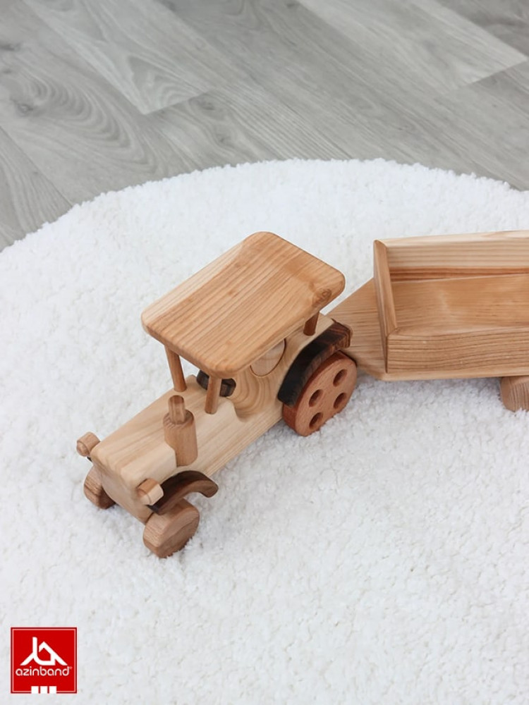 ماشین تراکتور چوبی کد 101 - شماره 9