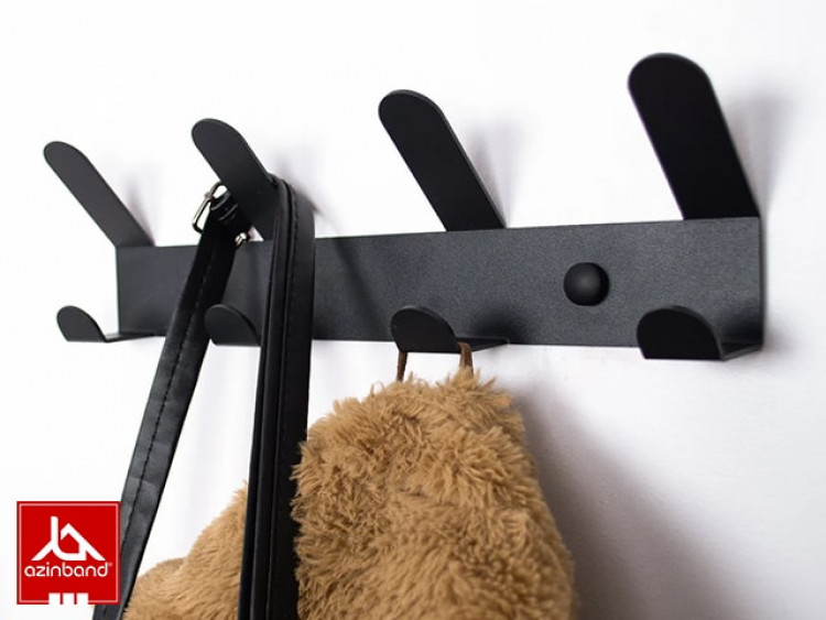 رخت آویز دیواری فلزی کد 35 - شماره 2