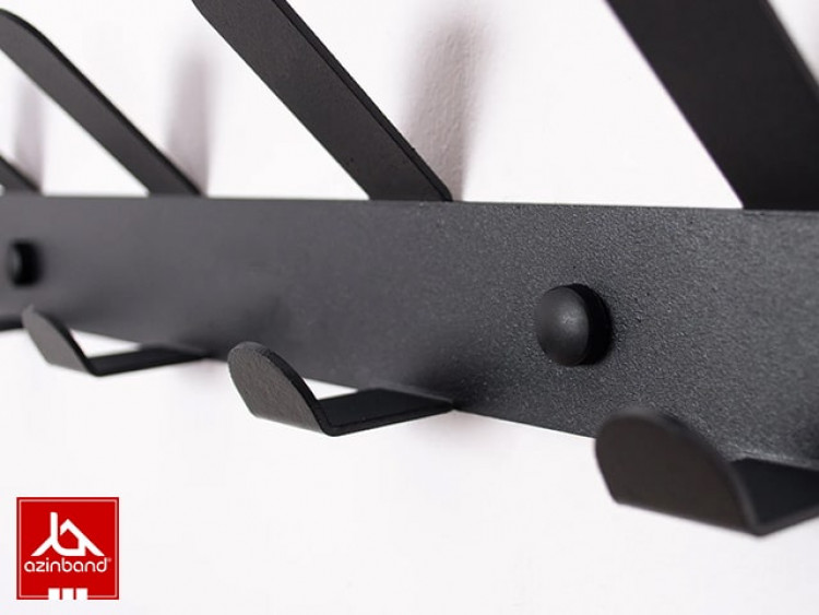 رخت آویز دیواری فلزی کد 35 - شماره 4