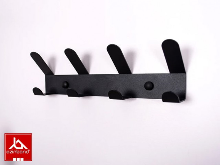 رخت آویز دیواری فلزی کد 35 - شماره 3