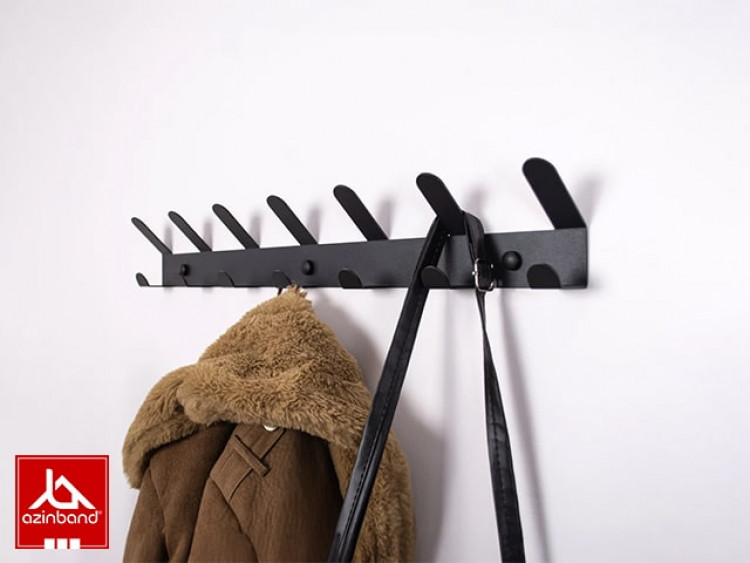 رخت آویز دیواری فلزی کد 35 - شماره 0