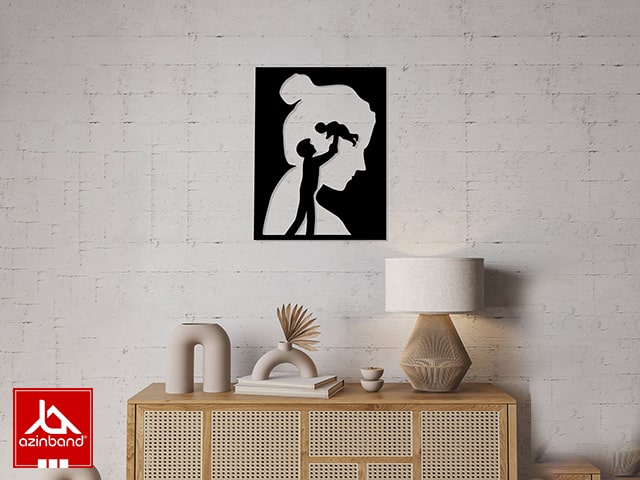 قاب دیواری فلزی طرح خانواده کد 44