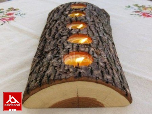 جاشمعی با تنه درختان