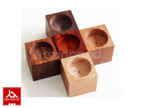 جاشمعی رنگی - پک ۵ عددی