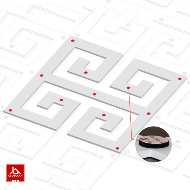 پنل سه بعدی دیواری کد 21 - شماره 2