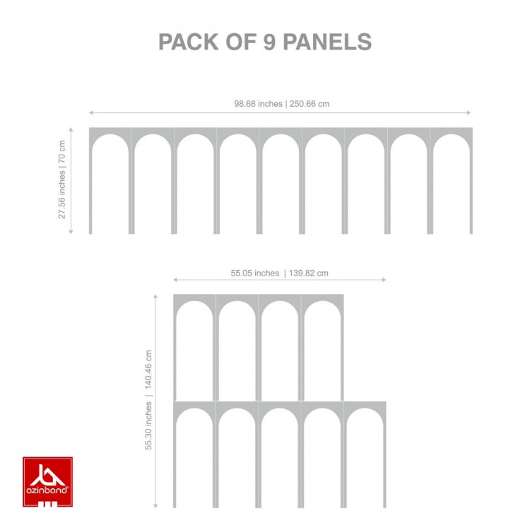 پنل سه بعدی دیواری کد 23 - شماره 2