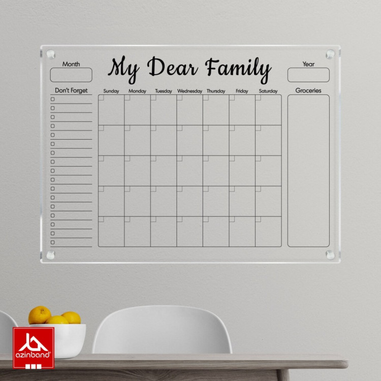 تخته وایت برد دیواری کد 117 - شماره 3