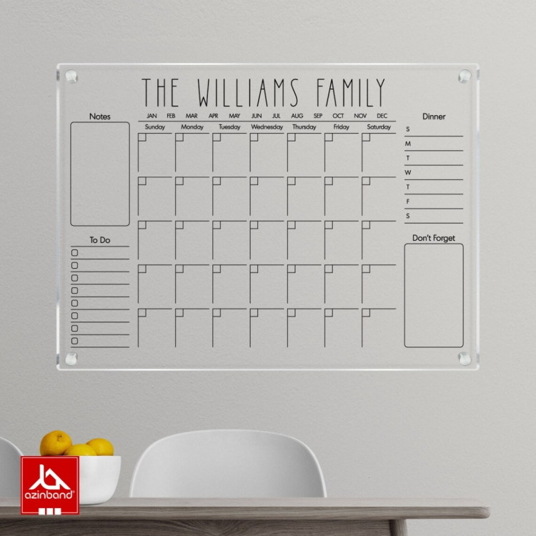 تخته وایت برد دیواری کد 119 - شماره 5