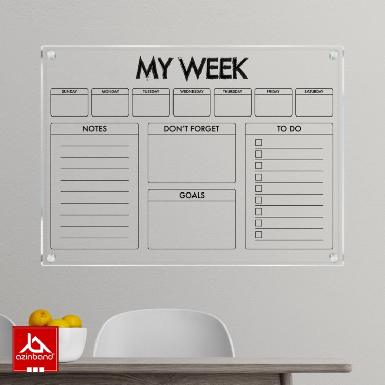 تخته وایت برد دیواری کد 122 - شماره 4