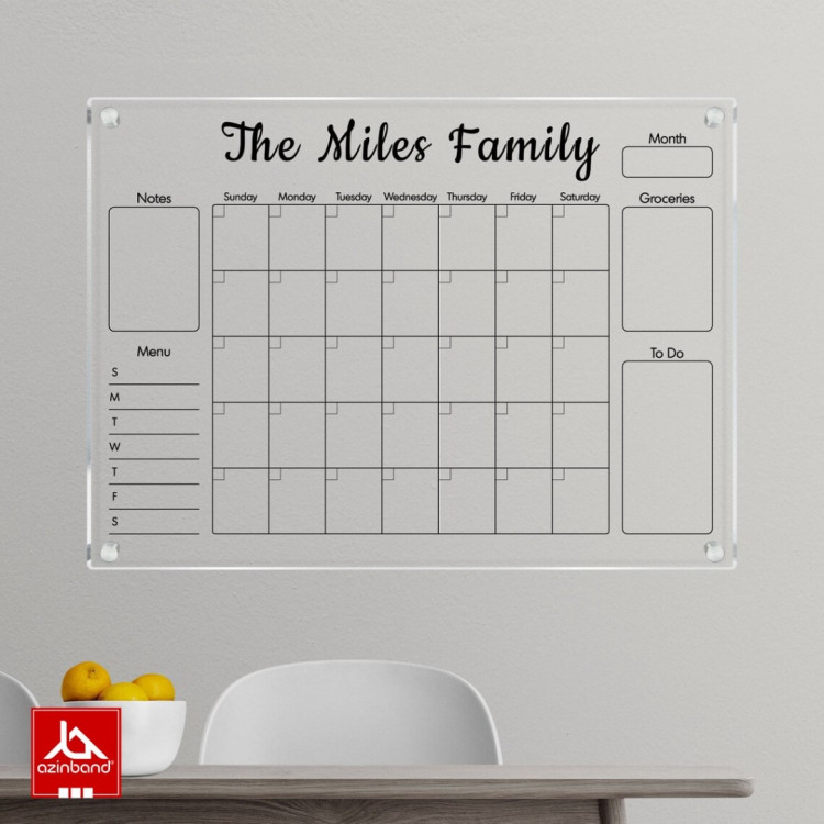 تخته وایت برد دیواری کد 124 - شماره 3