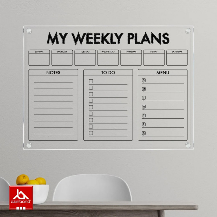 تخته وایت برد دیواری کد 157 - شماره 5