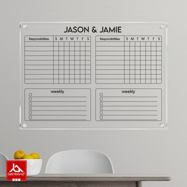 تخته وایت برد دیواری کد 170 - شماره 5