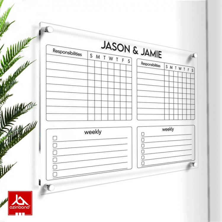 تخته وایت برد دیواری کد 170 - شماره 0