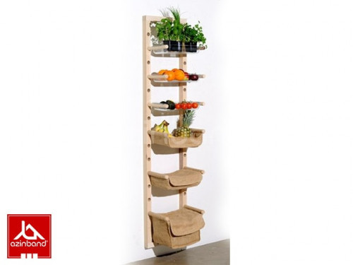 سبد دیواری چوبی