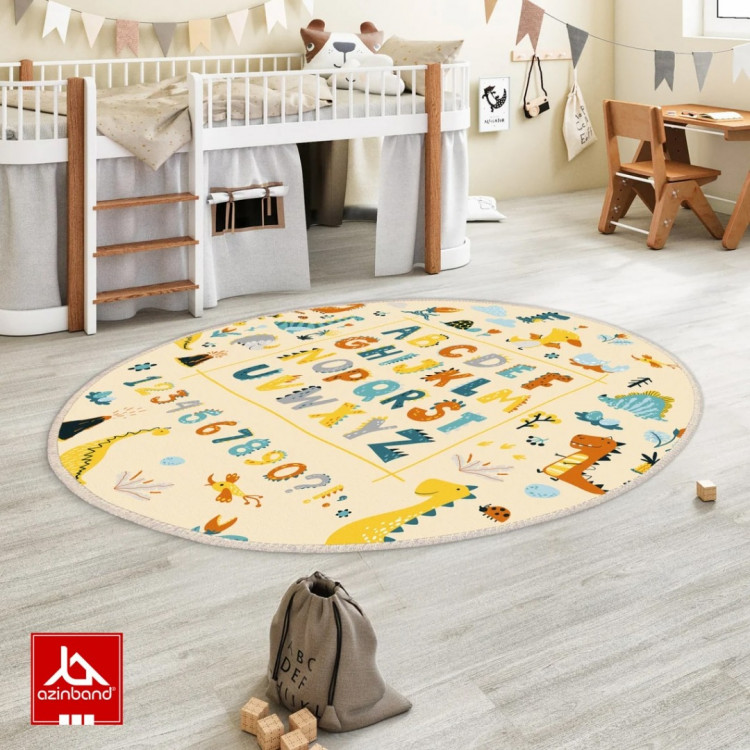 فرش اتاق کودک طرح الفبا دایناسور - شماره 5
