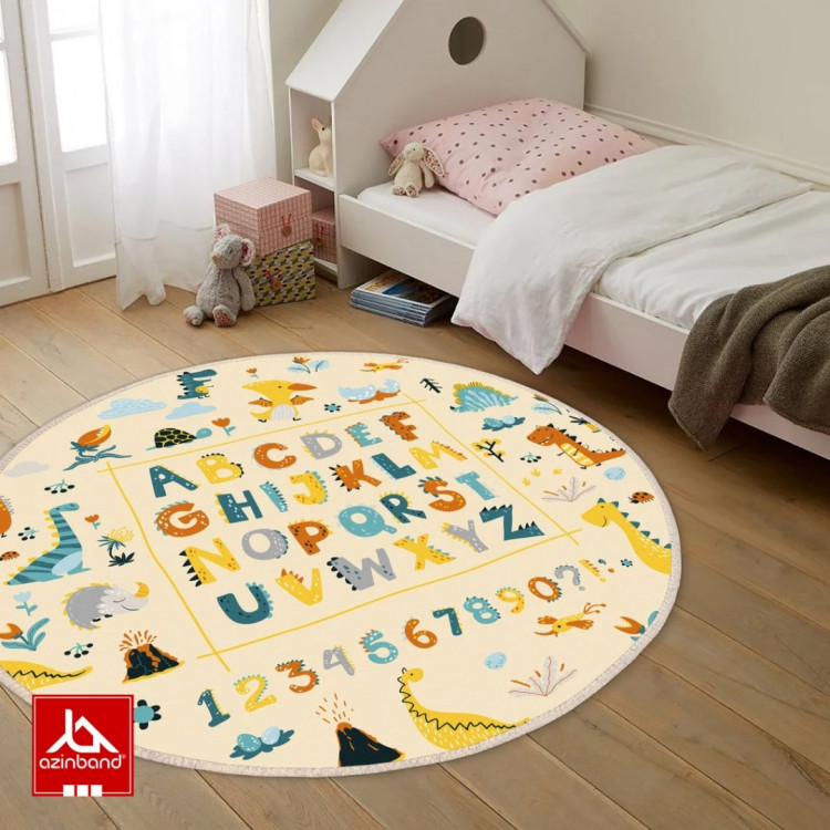 فرش اتاق کودک طرح الفبا دایناسور - شماره 3