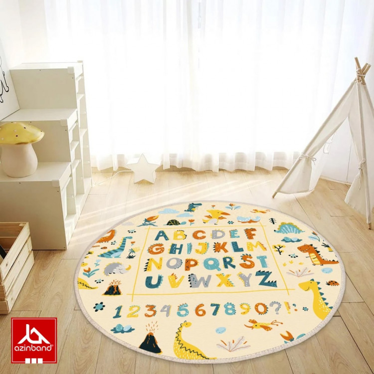 فرش اتاق کودک طرح الفبا دایناسور - شماره 2