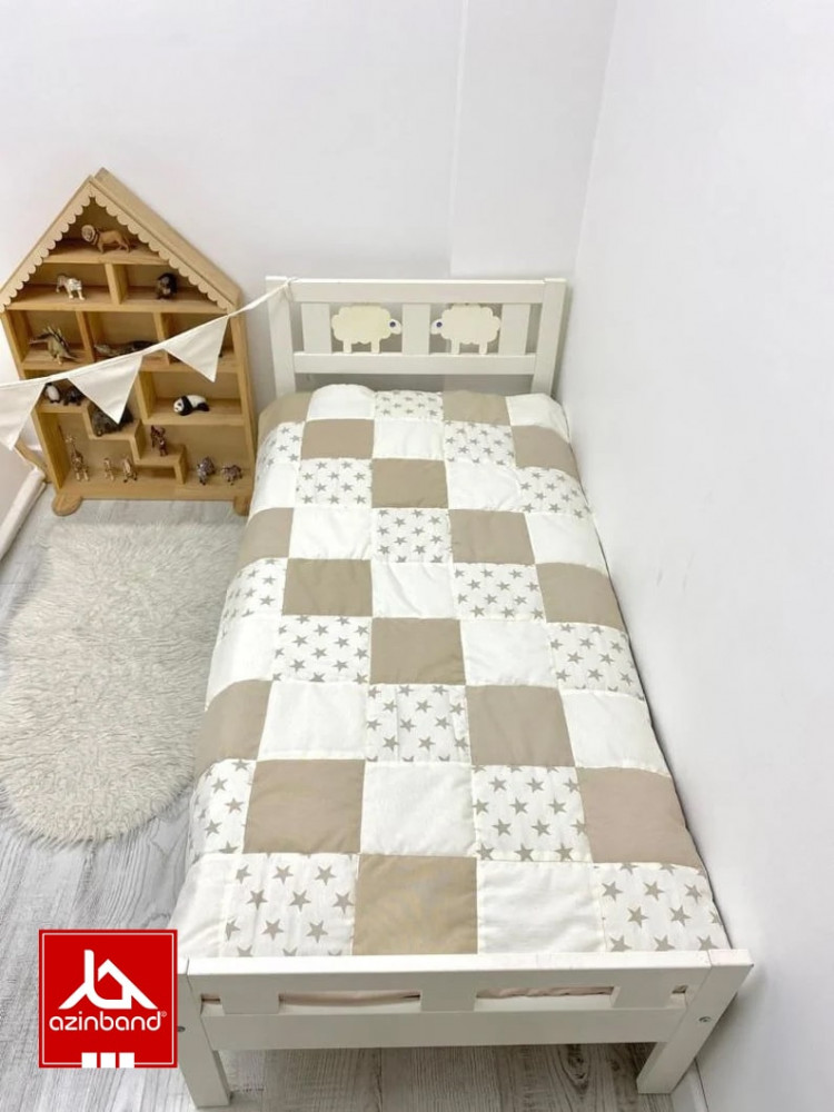 چادر بازی کودک طرح کلبه به رنگ شیری - شماره 2