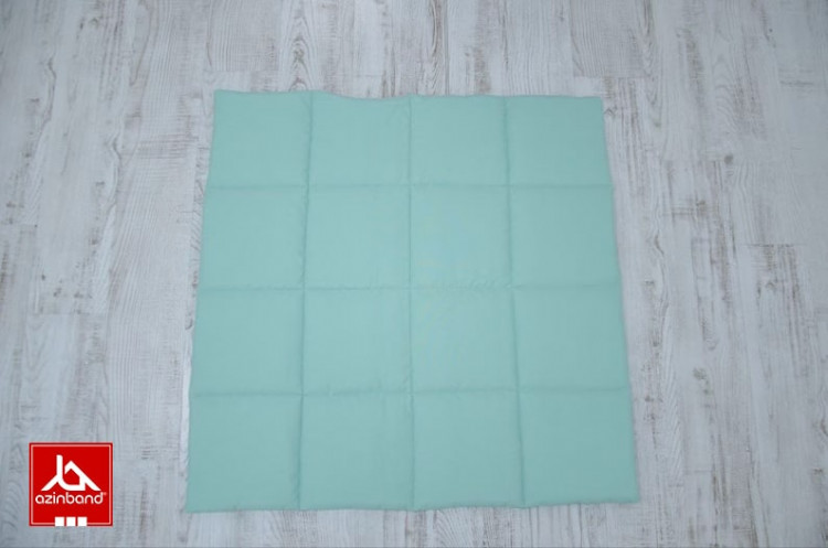 چادر بازی کودک طرح کلبه طرح ستاره با زمینه فیروزه ای - شماره 3