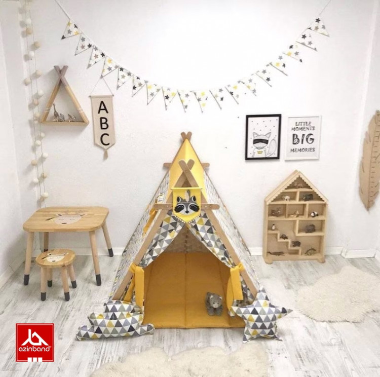 چادر بازی کودک طرح کلبه طرح مثلثی - شماره 3