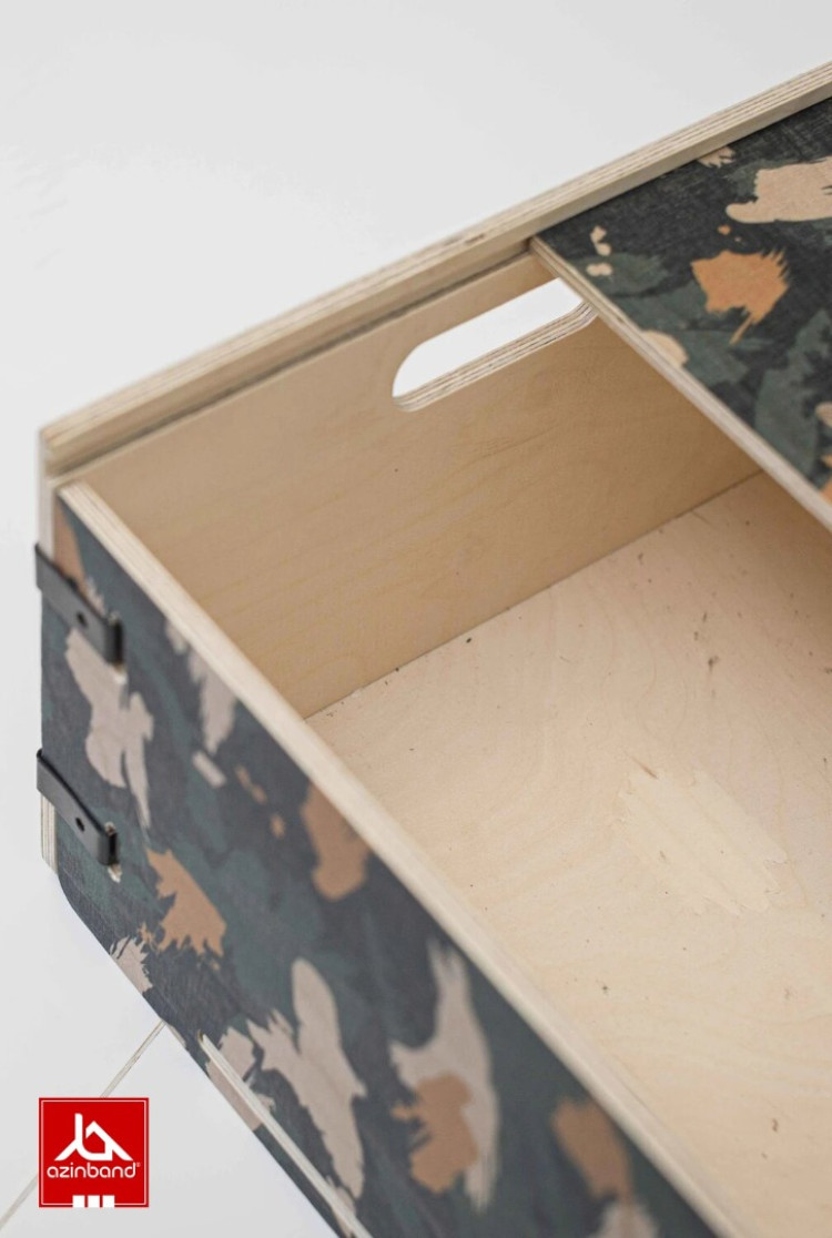 جعبه نظم‌دهنده چوبی درب‌دار مدل Shrup CampBox - شماره 3