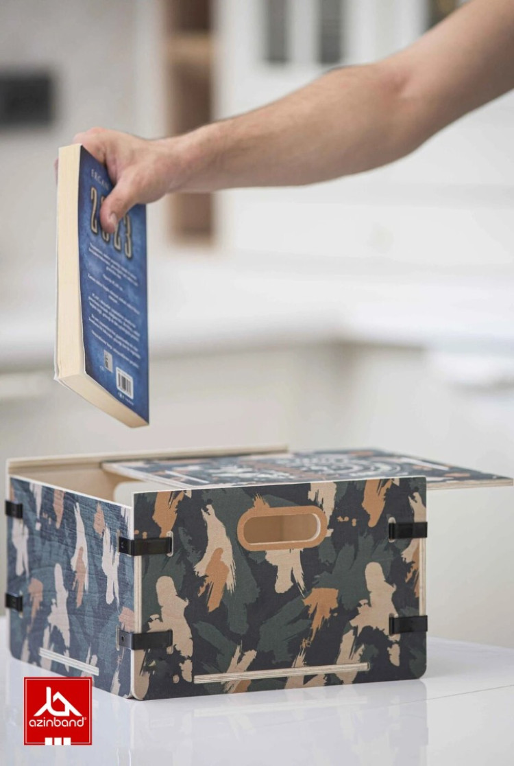 جعبه نظم‌دهنده چوبی درب‌دار مدل Shrup CampBox - شماره 4