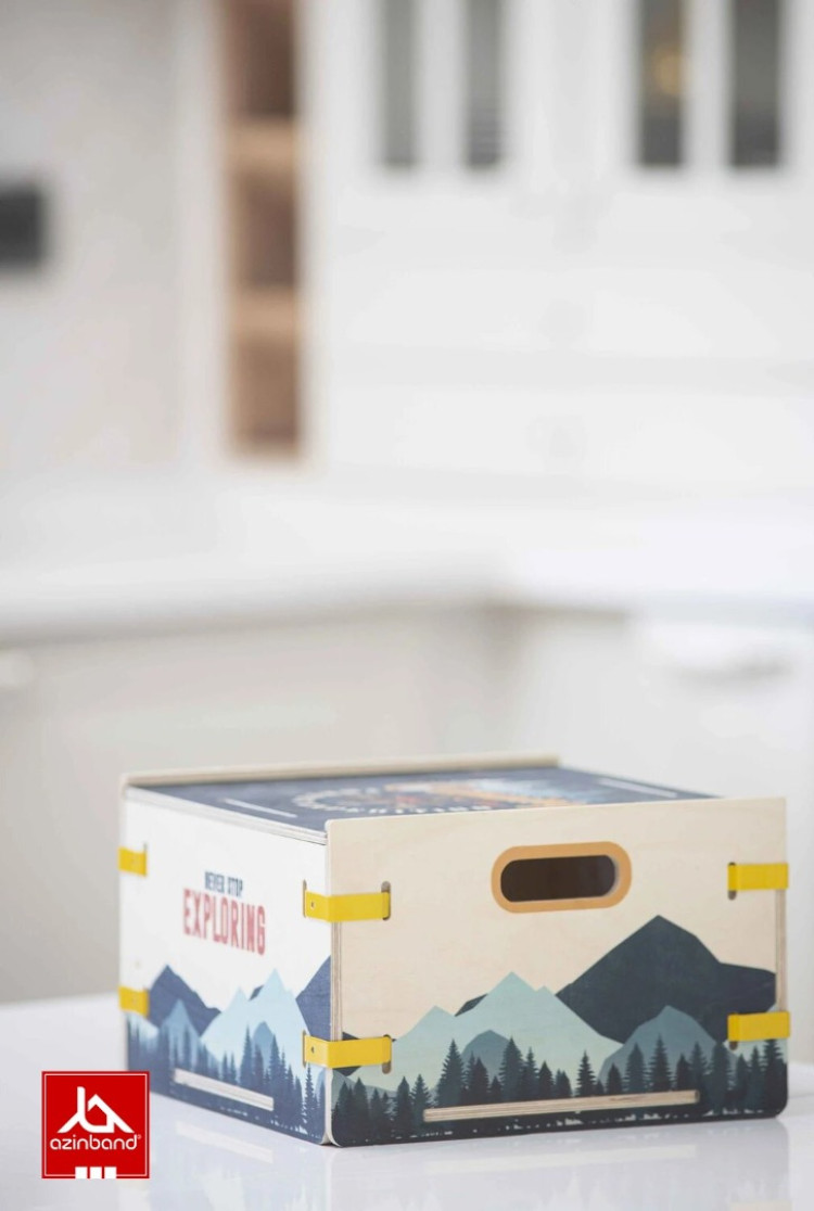 جعبه نظم‌دهنده چوبی درب‌دار مدل Moraine Camp Box - شماره 2