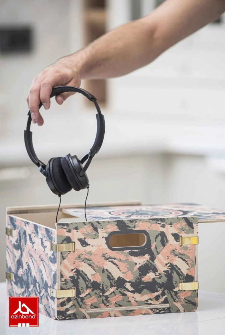 جعبه نظم‌دهنده چوبی درب‌دار مدل Camouflage CampBox - شماره 4