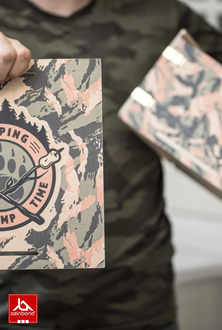 جعبه نظم‌دهنده چوبی درب‌دار مدل Camouflage CampBox - شماره 6