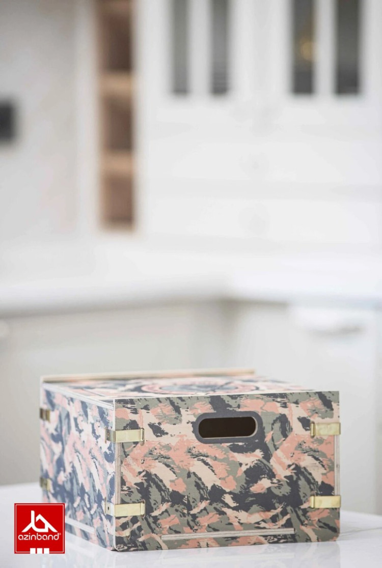 جعبه نظم‌دهنده چوبی درب‌دار مدل Camouflage CampBox - شماره 2