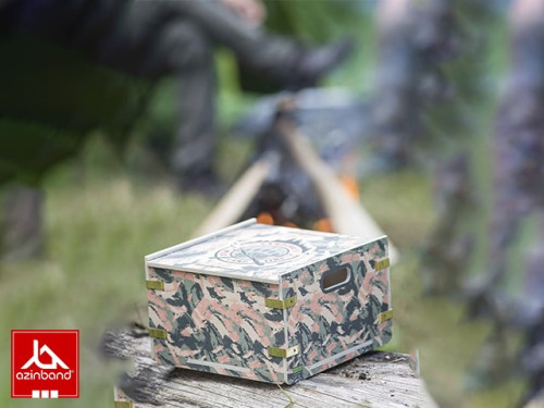 جعبه نظم‌دهنده چوبی درب‌دار مدل Camouflage CampBox
